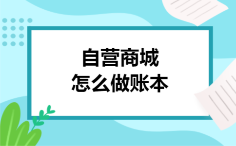 自营商城怎么做账本