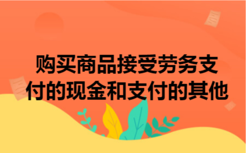 购买商品接受劳务支付的现金和支付的其他