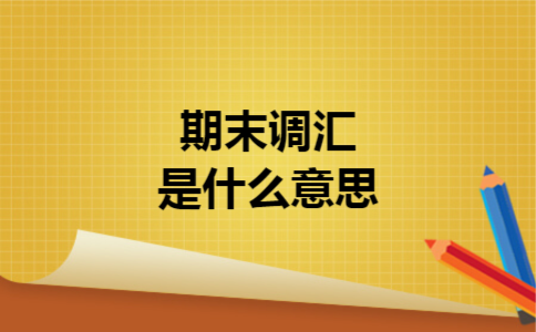  期末调汇是什么意思