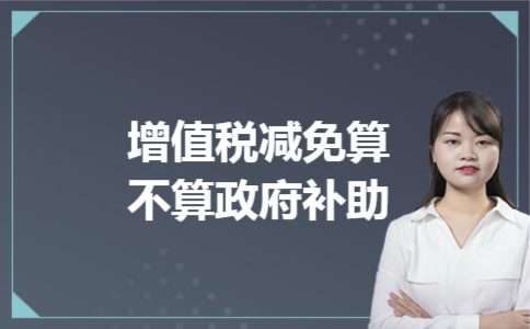 增值税减免算不算政府补助