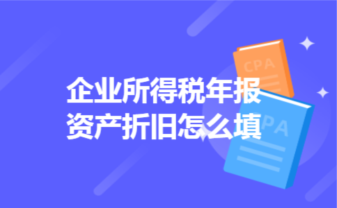  企业所得税年报资产折旧怎么填