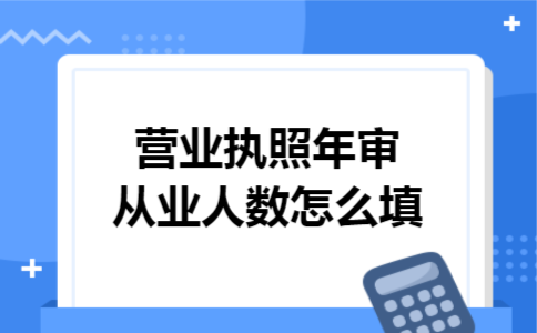 营业执照年审从业人数怎么填