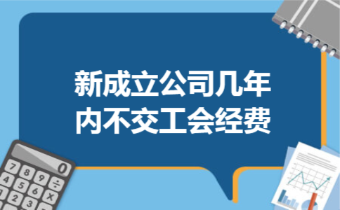 新成立公司几年内不交工会经费