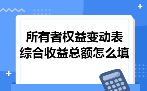 所有者权益变动表综合收益总额怎么填