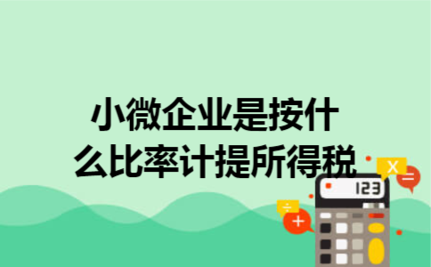 小微企业是按什么比率计提所得税