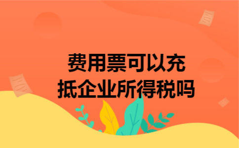 费用票可以充抵企业所得税吗