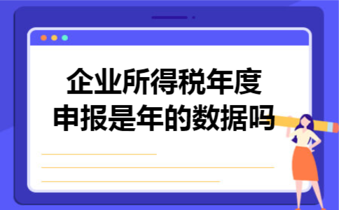  企业所得税年度申报是年的数据吗