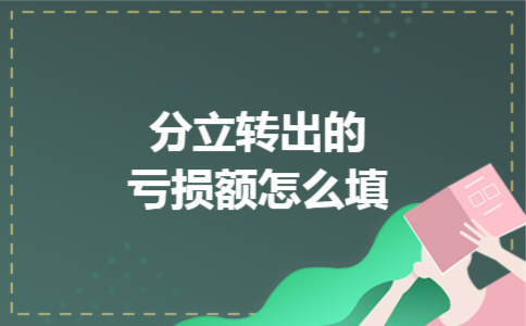 分立转出的亏损额怎么填