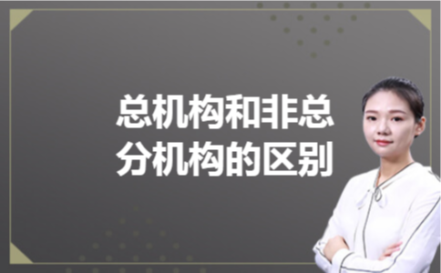 总机构和非总分机构的区别