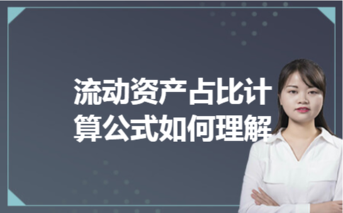 流动资产占比计算公式如何理解