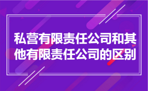 私营有限责任公司和其他有限责任公司的区别