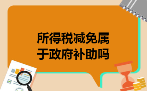 所得税减免属于政府补助吗