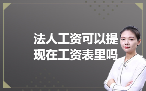 法人工资可以提现在工资表里吗 法人工资可以提现在工资表里吗