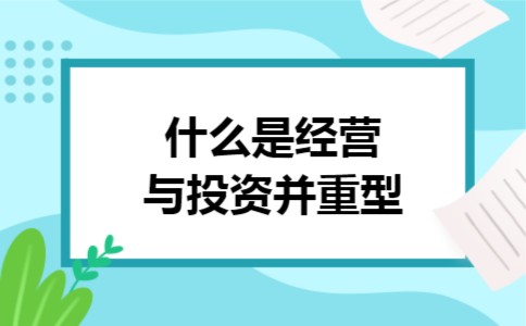 什么是经营与投资并重型