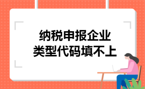纳税申报企业类型代码填不上 纳税申报企业类型代码填不上