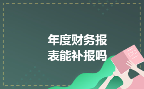 年度财务报表能补报吗