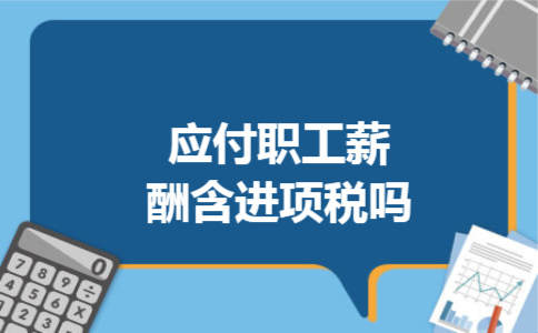 应付职工薪酬含进项税吗 应付职工薪酬含进项税吗
