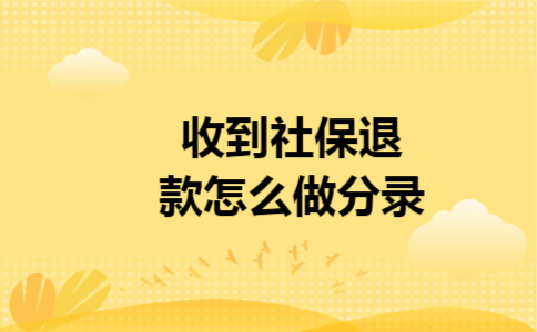 收到社保退款怎么做分录 收到社保退款怎么做分录