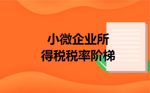 小微企业所得税税率阶梯