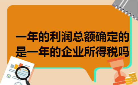 一年的利润总额确定的是一年的企业所得税吗
