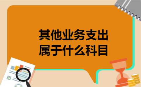 其他业务支出属于什么科目