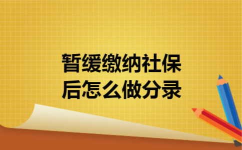 暂缓缴纳社保后怎么做分录 暂缓缴纳社保后怎么做分录