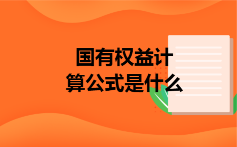国有权益计算公式是什么