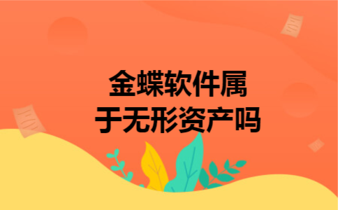  金蝶软件属于无形资产吗