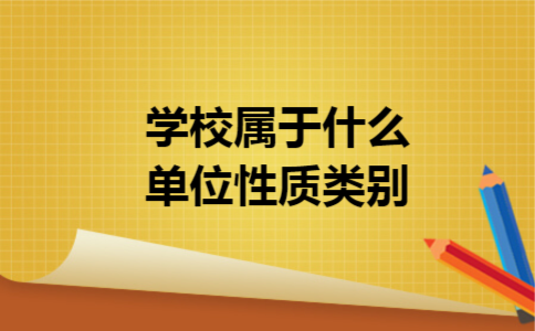学校属于什么单位性质类别
