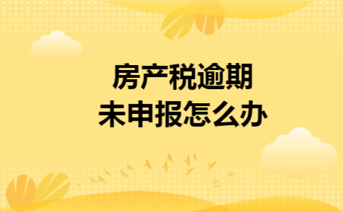 房产税逾期未申报怎么办 房产税逾期未申报怎么办