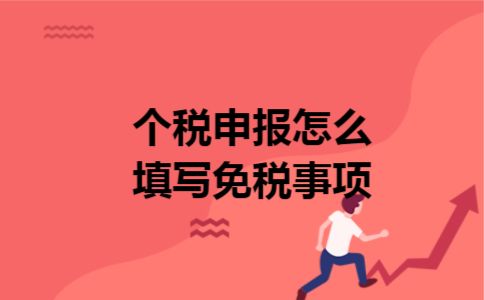 个税申报怎么填写免税事项 个税申报怎么填写免税事项