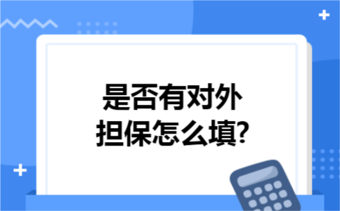 是否有对外担保怎么填?