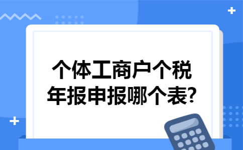 个体工商户个税年报申报哪个表?