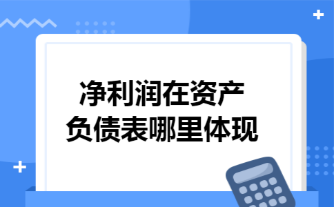 净利润在资产负债表哪里体现
